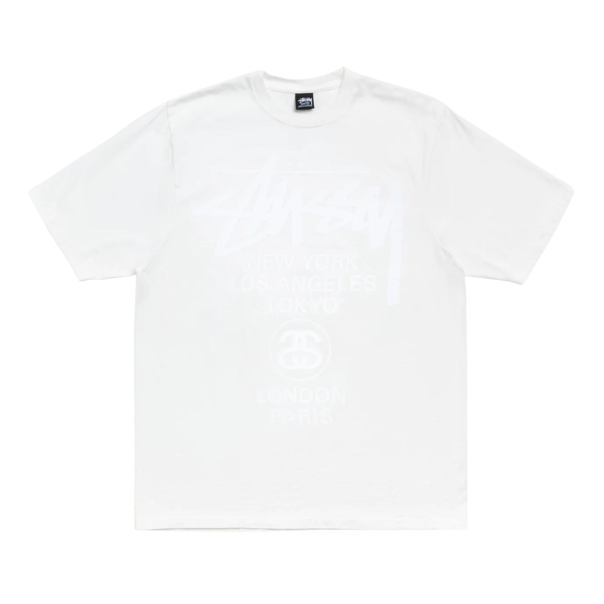 STUSSY WORLD TOUR TEE NATURAL