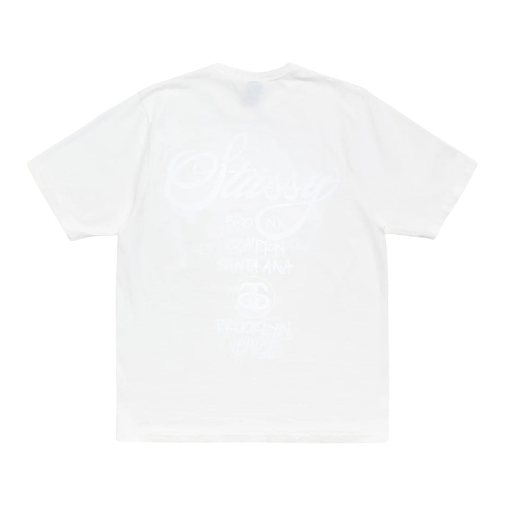 STUSSY WORLD TOUR TEE NATURAL