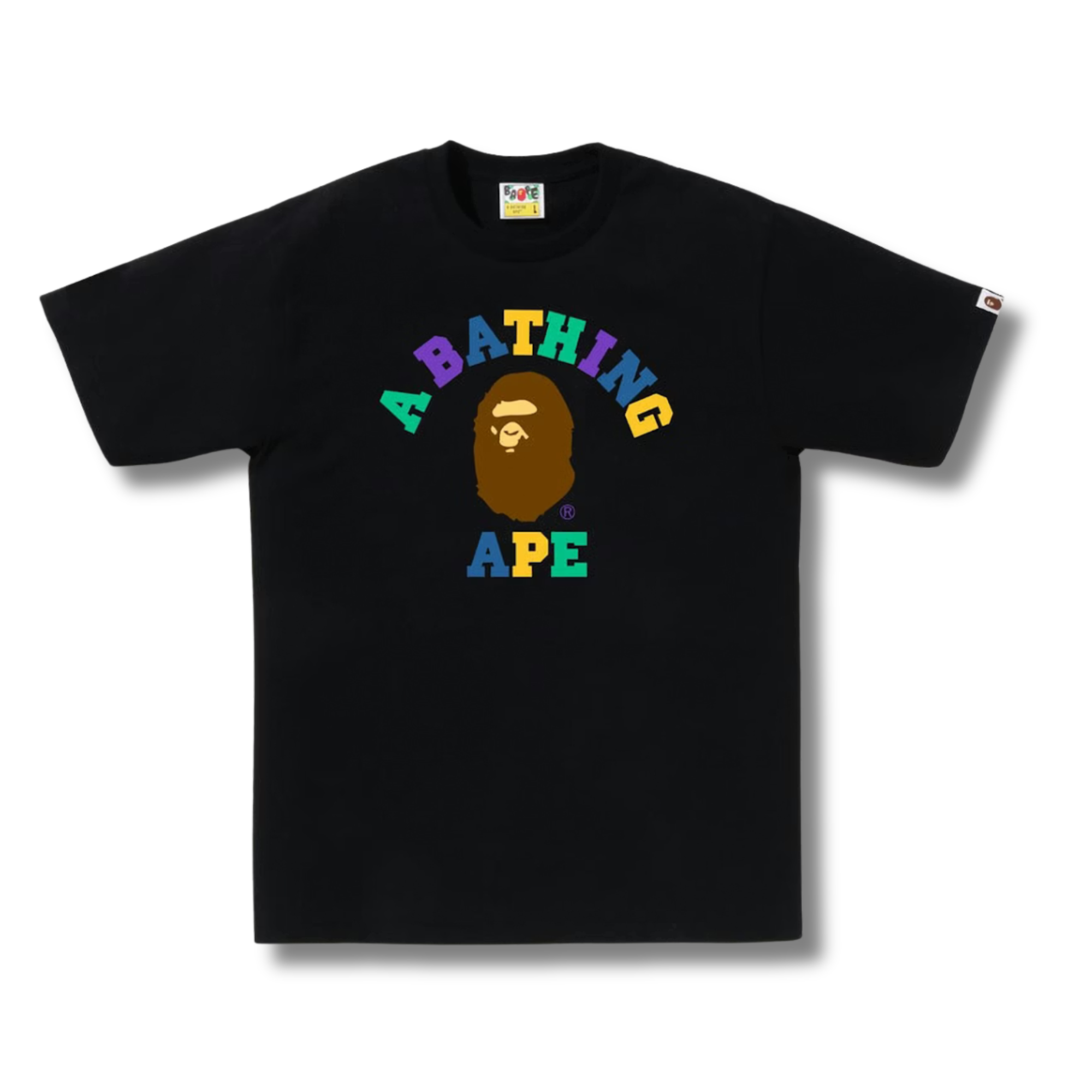 A BATHING APE COLORS COLLEGE TEE